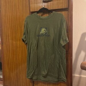 Salomon Olive Green Short Sleeve Tee
